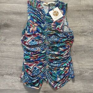 Marie Oliver Womens Meliah top Blue Sz s